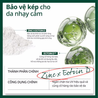Kem chống nắng vật lý Dr.G Green Mild Up Sun+ SPF50+ PA++++ 50ml